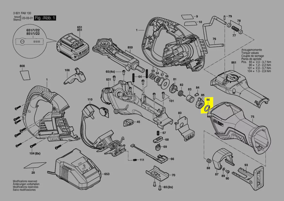 circlip DIN 471 réf. 2 916 650 009 Bosch